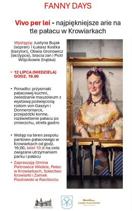 Krowiarki Wydarzenie Koncert Najpiękniejsze arie na tle Pałacu w Krowiarkach
